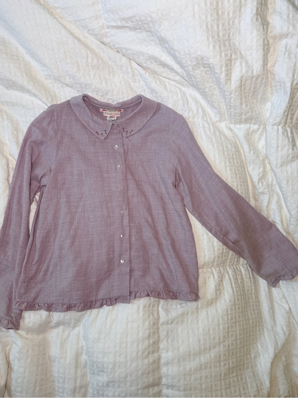 Bonpoint Lavender Blouse 8Y